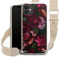 Dunkelrote und rosa Blüten