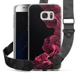 Rose vintage su nero