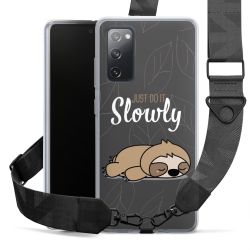 Just Do It Slowly Sloth Grey