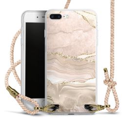 Carry Case Transparent Leder puder/gold