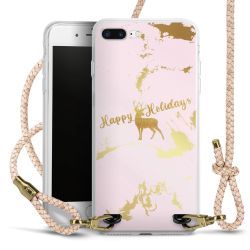 Carry Case Transparent Leder puder/gold