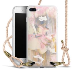 Carry Case Transparent Leder puder/gold