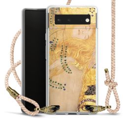 Carry Case Transparent Leder puder/gold