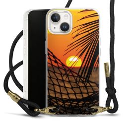 Carry Case Transparent Fabric black/gold