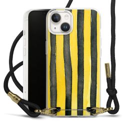 Carry Case Transparent Fabric black/gold