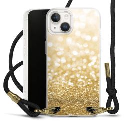 Carry Case Transparent Fabric black/gold