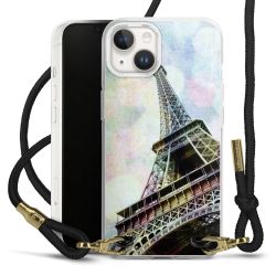 Carry Case Transparent Fabric black/gold