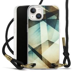 Carry Case Transparent Fabric black/gold