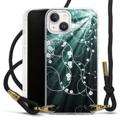 Carry Case Transparent Fabric black/gold