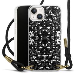 Carry Case Transparent Fabric black/gold