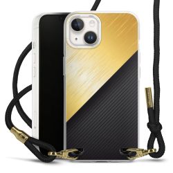 Carry Case Transparent Fabric black/gold