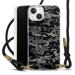 Carry Case Transparent Fabric black/gold