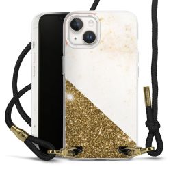 Carry Case Transparent Fabric black/gold