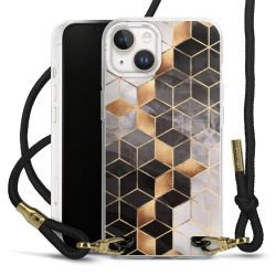 Carry Case Transparent Fabric black/gold