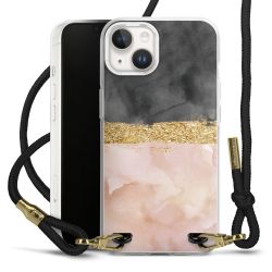 Carry Case Transparent Fabric black/gold