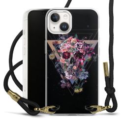 Carry Case Transparent Fabric black/gold