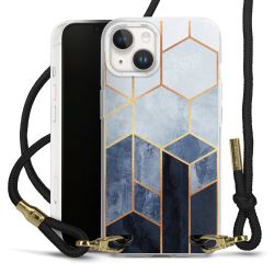 Carry Case Transparent Fabric black/gold