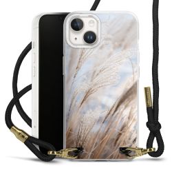 Carry Case Transparent Fabric black/gold