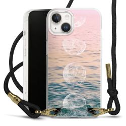 Carry Case Transparent Fabric black/gold