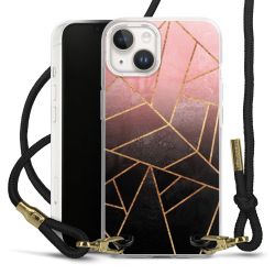 Carry Case Transparent Fabric black/gold