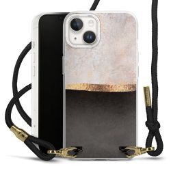 Carry Case Transparent Fabric black/gold