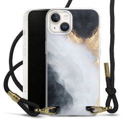 Carry Case Transparent Fabric black/gold