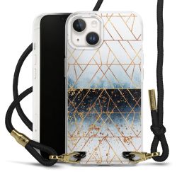 Carry Case Transparent Fabric black/gold