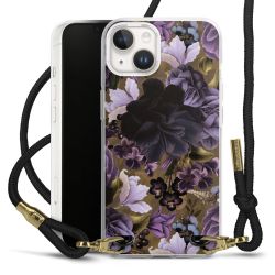 Carry Case Transparent Fabric black/gold