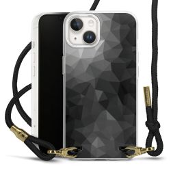 Carry Case Transparent Fabric black/gold