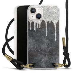 Carry Case Transparent Fabric black/gold