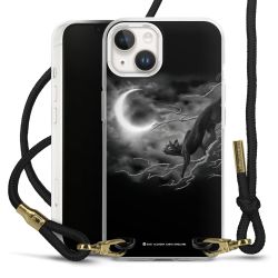 Carry Case Transparent Fabric black/gold