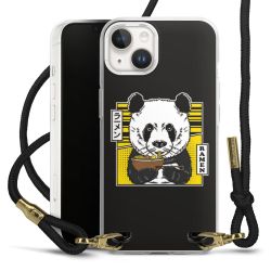 Carry Case Transparent Fabric black/gold