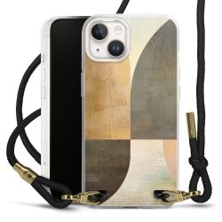 Carry Case Transparent Fabric black/gold