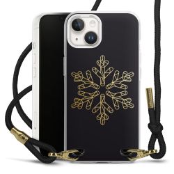 Carry Case Transparent Fabric black/gold