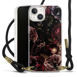 Carry Case Transparent Fabric black/gold