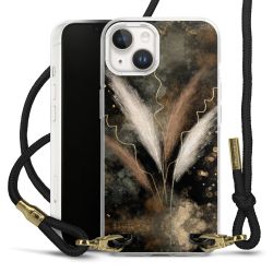 Carry Case Transparent Fabric black/gold