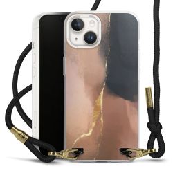 Carry Case Transparent Fabric black/gold