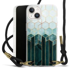 Carry Case Transparent Fabric black/gold