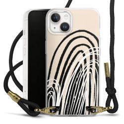 Carry Case Transparent Fabric black/gold