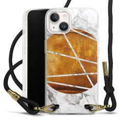 Carry Case Transparent Fabric black/gold