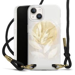 Carry Case Transparent Fabric black/gold