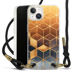 Carry Case Transparent Fabric black/gold