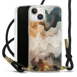 Carry Case Transparent Fabric black/gold