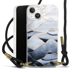 Carry Case Transparent Fabric black/gold