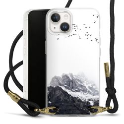 Carry Case Transparent Fabric black/gold