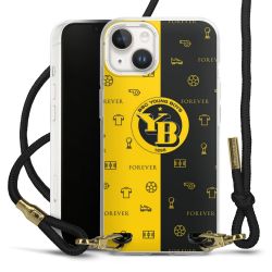 Carry Case Transparent Fabric black/gold