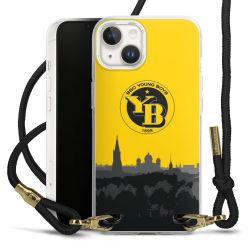 Carry Case Transparent Fabric black/gold