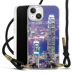 Carry Case Transparent Fabric black/gold