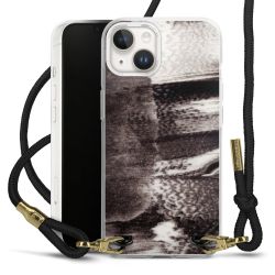 Carry Case Transparent Fabric black/gold