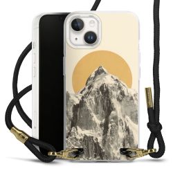 Carry Case Transparent Fabric black/gold